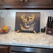 Whitetail Buck on Black Walnut