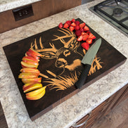 Whitetail Buck on Black Walnut