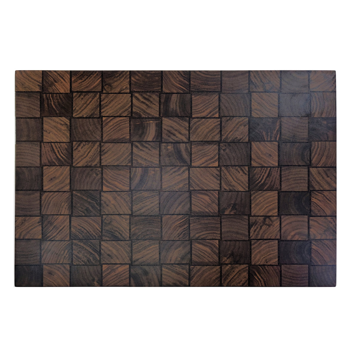 Basket Weave End Grain Cutting Board in Walnut and Wenge