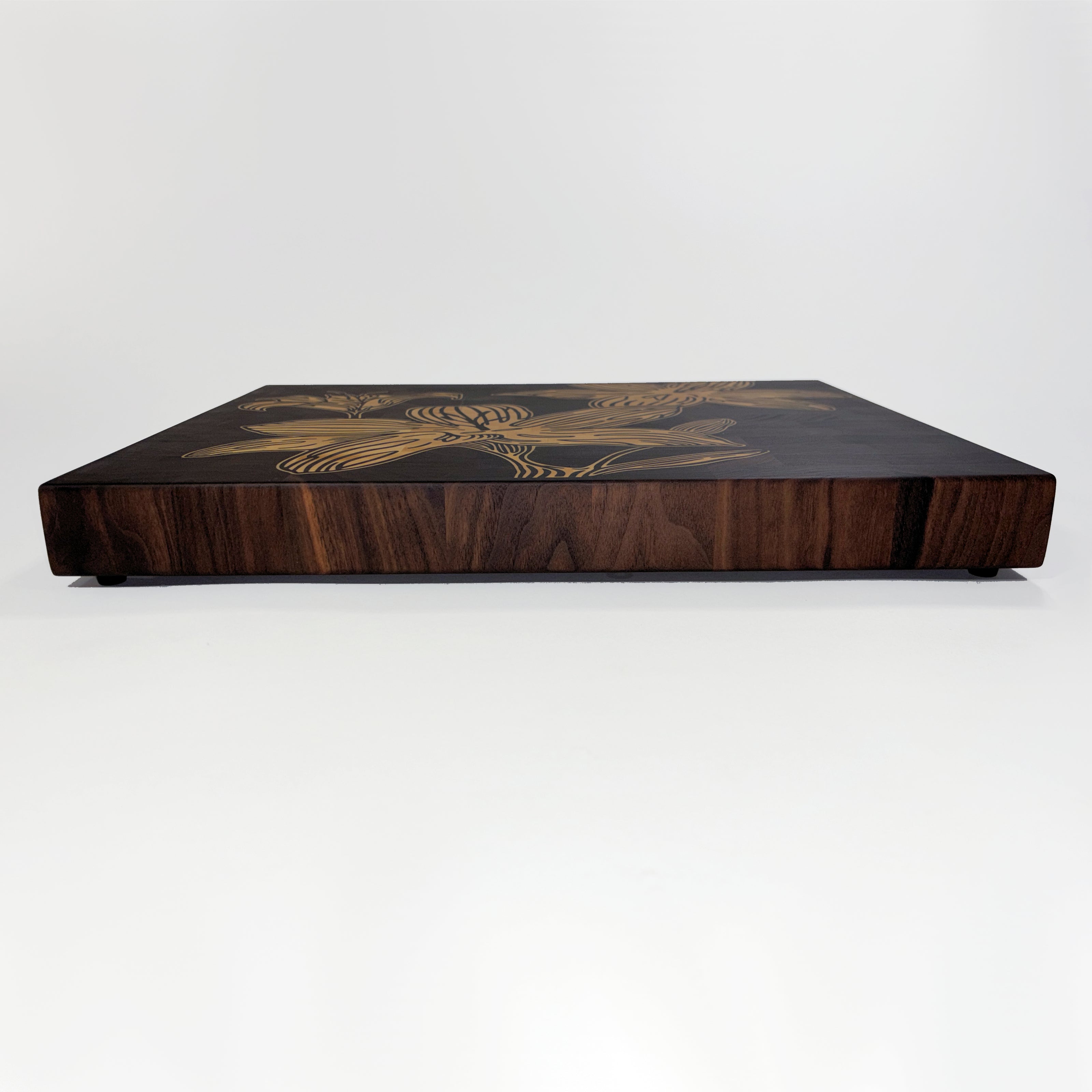 Lilies on Walnut