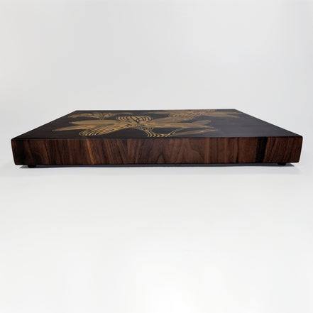 Lilies on Walnut