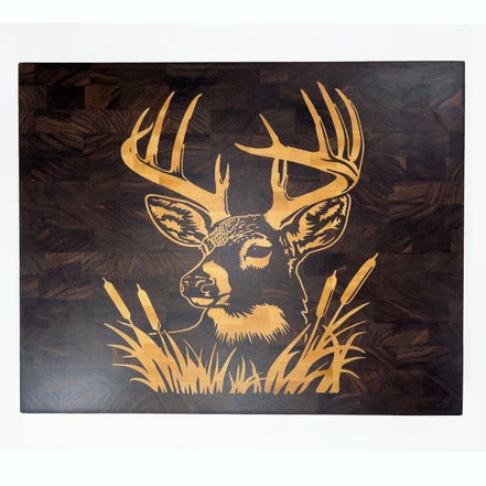Whitetail Buck on Black Walnut