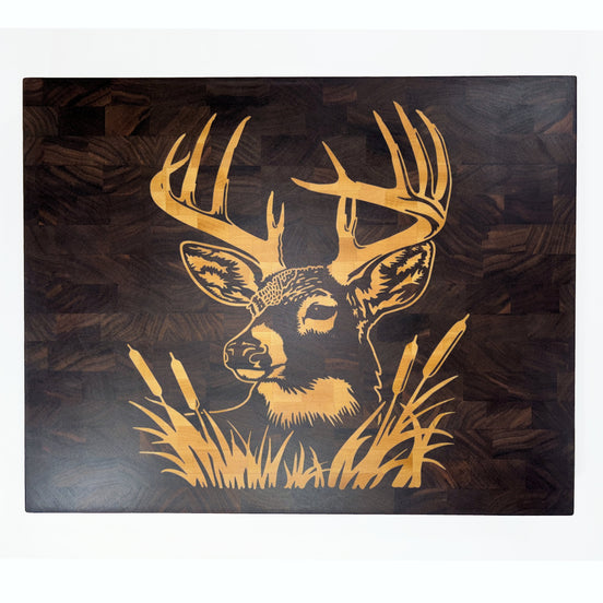 Whitetail Buck on Black Walnut